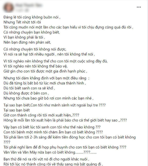 Mẹ ruột Hoa hậu Thùy Tiên viết tâm thư tự minh oan cho bản thân trước tin đồn bỏ rơi con gái - Ảnh 2